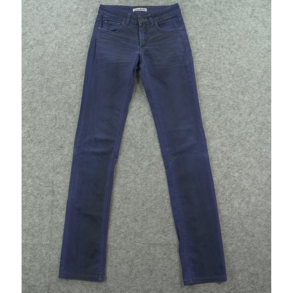 Acne Studios Jeans Womens 26 Blue Purple Slim Straight Mid Rise